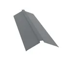 Планка конька плоского 150х40х150 0,5 Satin с пленкой RAL 7016 антрацитово-серый