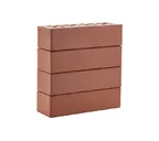 Кирпич ЛСР Эдинбург гладкий клинкерный темно-красный M300 250х85х65 мм