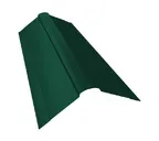 Планка конька фигурного 150x150 0,4 PE с пленкой RAL 6005 зеленый мох