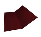Планка ендовы нижней 300х300 0,5 Atlas с пленкой RAL 3005 красное вино
