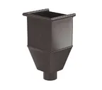 Воронка водосборная удлиненная, 100/150, Тёмно-коричневый (RR32)