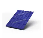 Металлочерепица Металл-Профиль Супермонтеррей 0,45 Полиэстер RAL 5002 Ультрамарин