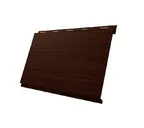 Металлический сайдинг Grand Line Вертикаль 0.45 мм classic Print Elite с пленкой Choco Wood TwinColor