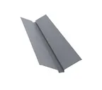 Планка ендовы верхней 115х30х115 0,5 Satin Matt RAL 7016 антрацитово-серый
