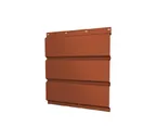Софит металлический полная перфорация 0,5 Satin Мatt RAL 8004 терракота