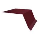 Планка капельник 100х55 0,5 Satin с пленкой RAL 3005 винно-красный