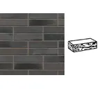 Кирпич клинкерный Muhr 15 Schwarz-bunt Edelglanz готик, 240х115х52 мм