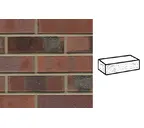 Кирпич клинкерный Muhr 04 KS Rotbraun-bunt Kohle Spezial рустик, 240х55х71 мм