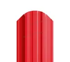Штакетник Металл Профиль TRAPEZE-O 0,5 NormanMP RAL3020 Красный насыщенный