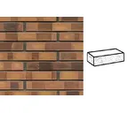 Кирпич клинкерный Muhr 08 K Lachsrot Kohle рустик, 290х90х40 мм