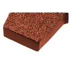Заглушка Метротайл (Metrotile) для торцевой планки, левая, цвет терракот, 118х100 мм