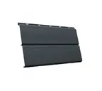 Металлический сайдинг Grand Line ЭкоБрус 0.45 мм 3D Drap RAL 7016 антрацитово-серый