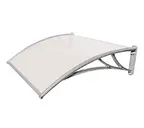 Козырьки Krovent из полик. 1500х930х280 молочн.(сереб. крон)
