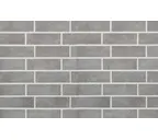 Клинкерная плитка Stroeher Keravette Shine 840 grigio рельефная NF8, 240х71х8 мм