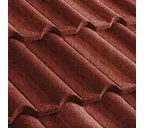 Композитная черепица Метротайл (Metrotile) серия Gallo, цвет красный, 1315х418 мм