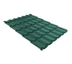 Металлочерепица Grand Line Classic 0,5 GreenCoat Pural Matt BT RR 11 Хромовая зелень