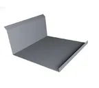 Планка примыкания нижняя 20х122х260х15 0,5 Satin с пленкой RAL 9006 бело-алюминиевый