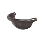 Заглушка желоба полукруглая, 90/125, Тёмно-коричневый матовый (RR32)