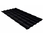 Металлочерепица Grand Line Kredo 0,45 Drap ST RAL 9005 Черный