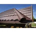Металлочерепица Grand Line Kvinta plus 0,45 Полиэстер RAL 8017 Шоколад | c 3D резом