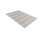 Металлочерепица Grand Line Монтеррей 0,5 GreenCoat Pural Matt RR 21 Серое окно