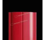 Штакетник Металл Профиль ELLIPSE-T 0,45 Полиэстер RAL3003 Красный рубин