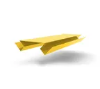 Планка угла внутреннего сложного БХ new 0,45 PE с пленкой RAL 1018 цинково-желтый (2м)