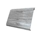 Металлический сайдинг Grand Line Вертикаль 0.45 мм classic Print Premium с пленкой Silver Wood