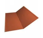 Планка ендовы нижней 300х300 0,45 Drap ST RAL 8004 коричневая медь