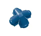 Четверник конька полукруглого Satin с пленкой RAL 5005 сигнальный синий