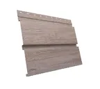 Металлический софит Квадро брус без перфорации 0,45 Print Elite White Wood