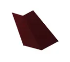 Планка ендовы верхней 145х145 0,5 Satin Мatt RAL 3005 красное вино