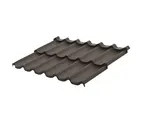 Модульная металлочерепица Aquasystem Стокгольм 0,5 мм GreenCoat Pural Matt BT RR 32 MATT (т-коричневый)