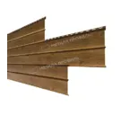 Металлический сайдинг Lбрус-XL-В Металл-Профиль ECOSTEEL Мореный Дуб 14х335