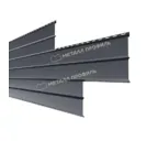 Металлический сайдинг Lбрус-XL Металл-Профиль VikingMP RAL 7024 Серый графит 14х335
