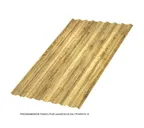 Профлист Металл Профиль МП20 0.5 ECOSTEEL® текстурированный двусторонний Золотой дуб R
