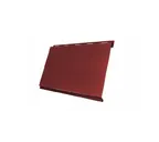 Металлический сайдинг Grand Line Вертикаль 0.5 мм classic GreenCoat Pural BT с пленкой RR 29 красный (RAL 3009 оксидно-красный)