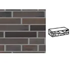 Кирпич клинкерный Muhr 33 A Schwarz-Braun готик, 290х90х52 мм