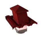Вентиляционный выход Gerard G 15-45 (пластик), 150х150 мм, burgundy (151)