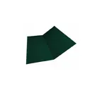 Планка ендовы нижней 300х300 0,5 Quarzit с пленкой RAL 6005 зеленый мох