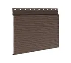 Сайдинг металлический AquAsystem Скандинавский брус Модерн широкий фактур. GreenCoat Pural BT Тёмно-коричневый матовый (RR 32)