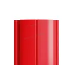 Штакетник Металл Профиль ELLIPSE-T 0,45 Полиэстер RAL3020 Красный насыщенный