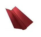 Планка ендовы верхней фигурной 100x100 0,45 Drap ST RAL 8004 коричневая медь