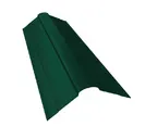 Планка конька фигурного 100x100 0,45 PE-Double RAL 6005 зеленый мох