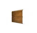 Металлический сайдинг Grand Line ЭкоБрус 3D Print Premium с пленкой Golden Wood