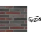 Кирпич клинкерный Muhr 25 Violettschwarz готик, 290х90х52 мм