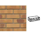 Кирпич клинкерный Muhr 06K Hellbraun-bunt Kohle готик, 240х115х71 мм