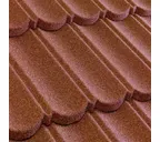 Композитная черепица Метротайл (Metrotile) серия MetroBond, цвет терракот, 1330х410 мм