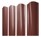 Штакетник Круглый фигурный Grand Line 0,5 Satin RAL3009 Оксидно-Красный