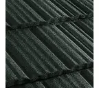 Композитная черепица Метротайл (Metrotile) серия MetroShake II, цвет темно-зеленый, 1330х410 мм